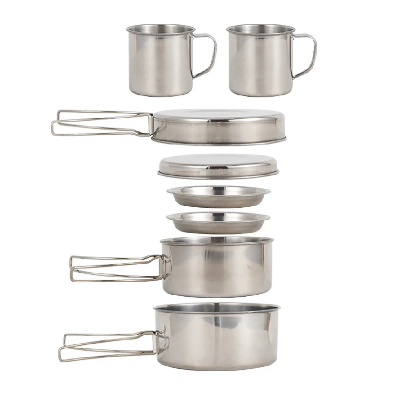 8pcs/Set Camping Cookware Mess - Camping Cooking Hardware recension och pris