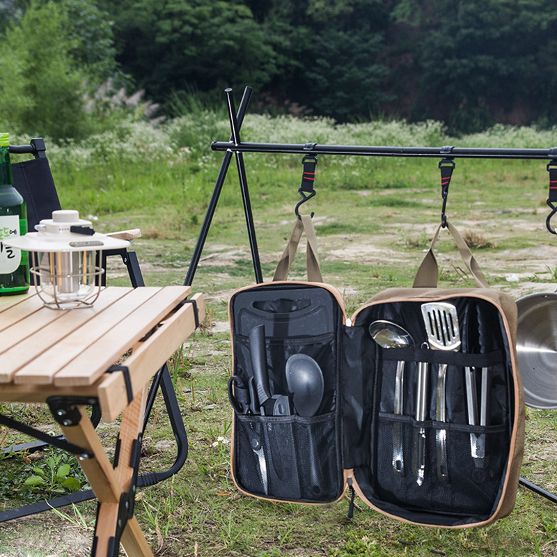 8pcs Camping Kitchen Cookware  - Camping Cooking Hardware recension och pris