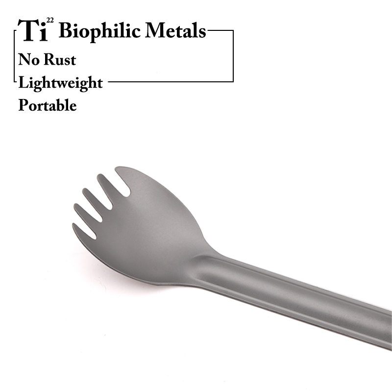 TiTo Titanium Spork Spoon Long - Camping Cooking Hardware recension och pris