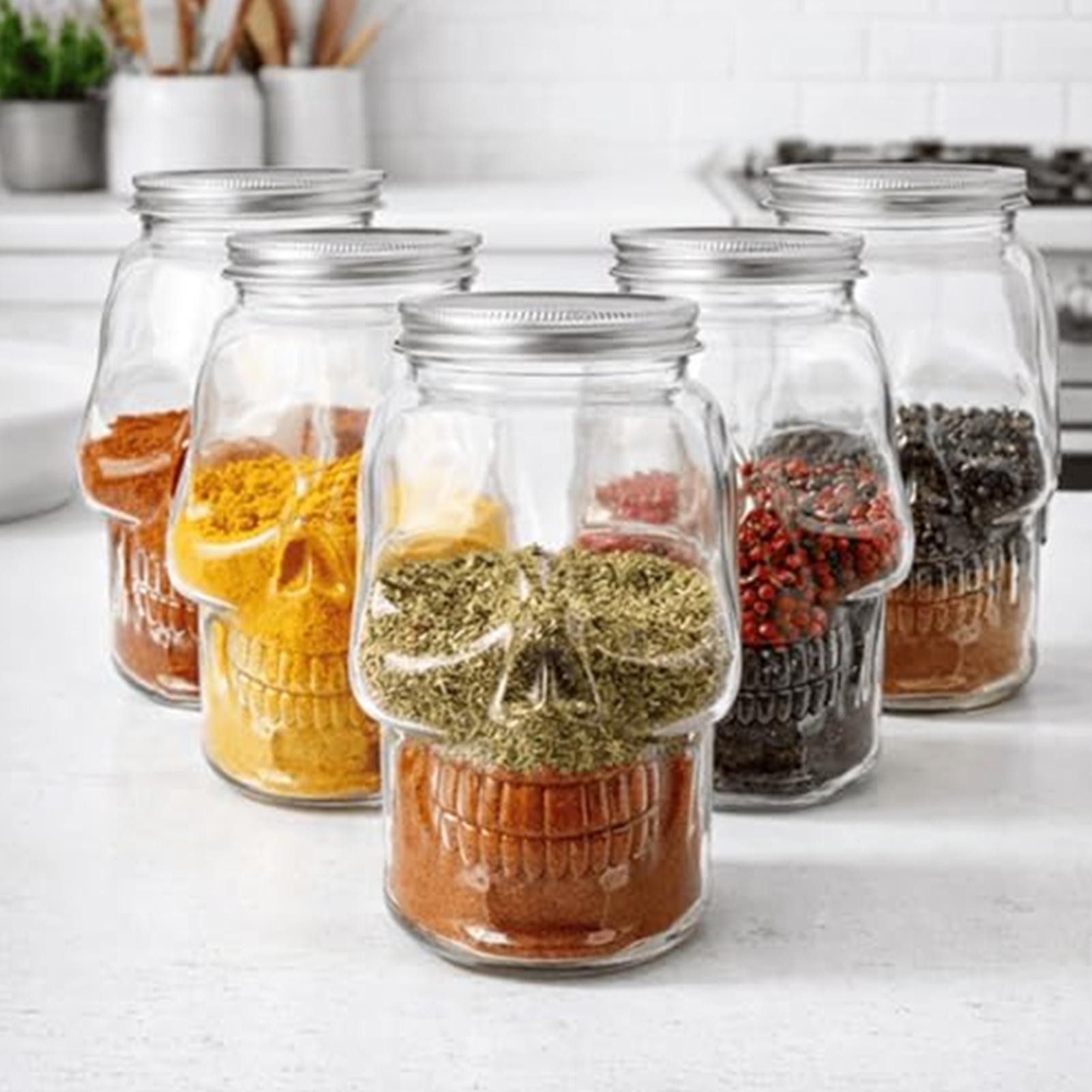 500ml/800ml Skull Jars Reusabl - Camping Cooking With Kids recension och pris