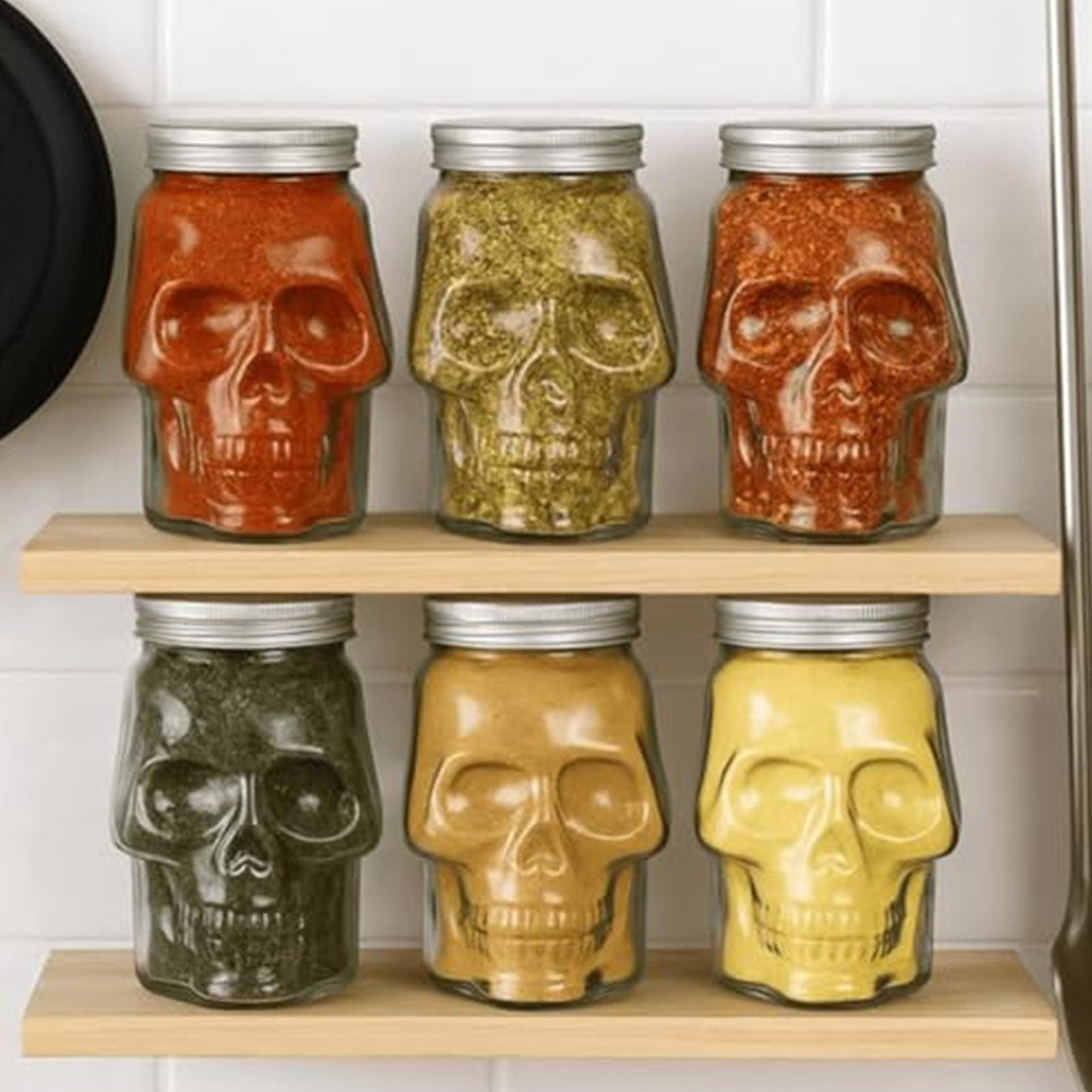 500ml/800ml Skull Jars Reusabl - Camping Cooking With Kids recension och pris