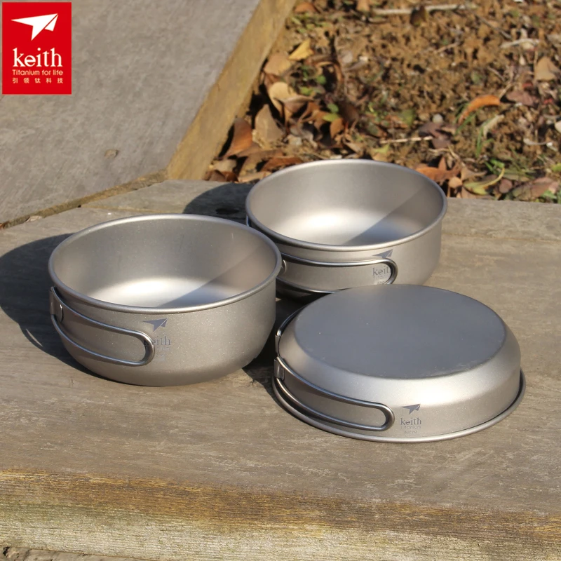 Keith 3PCS Titanium Cookware P - Camping Cooking Hardware recension och pris