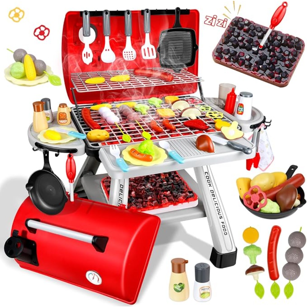 Barbecue Grill Toy Set Kids BB - Camping Cooking With Kids recension och pris