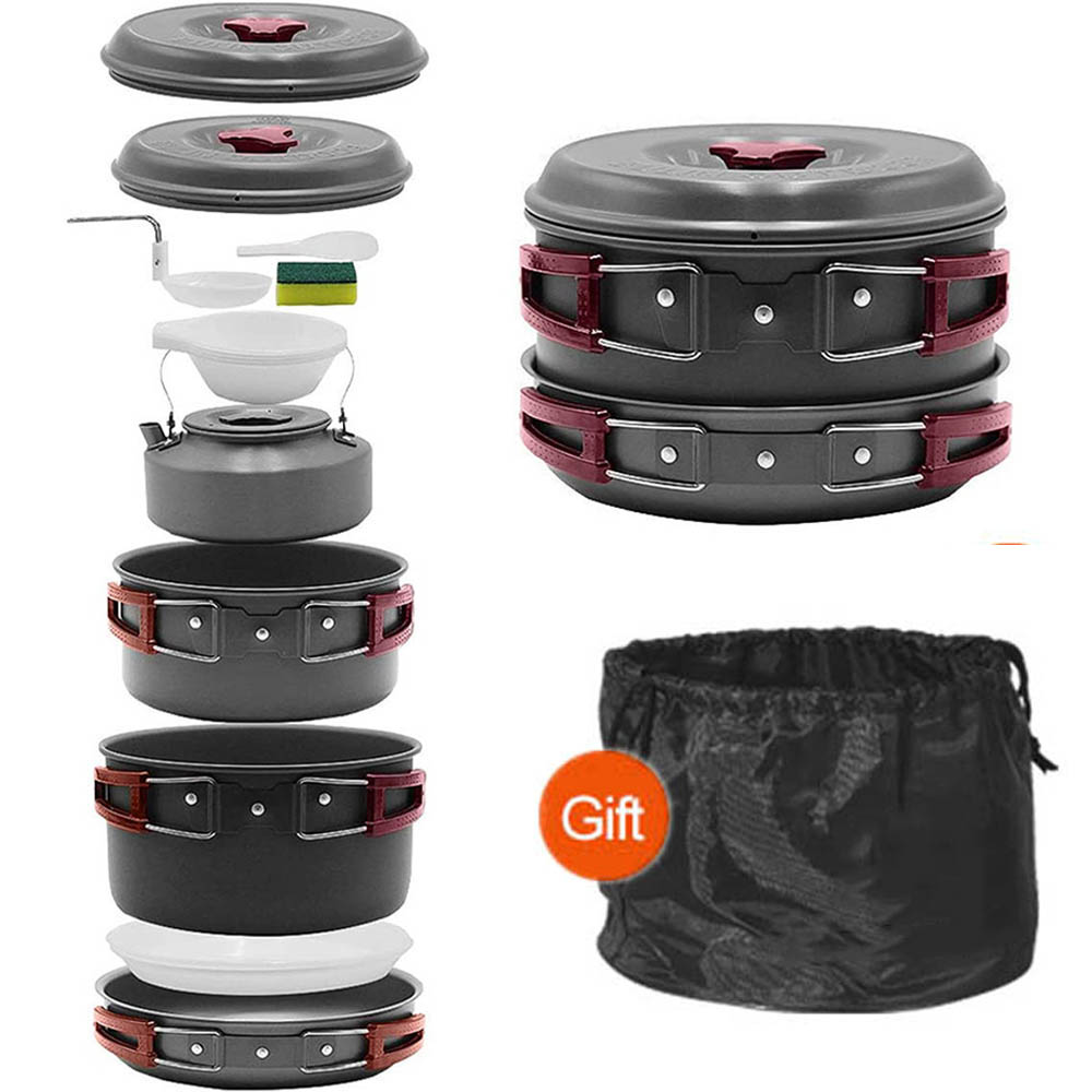 Outdoor cooking 3-4 person pic - Camping Cooking Pots And Pans recension och pris
