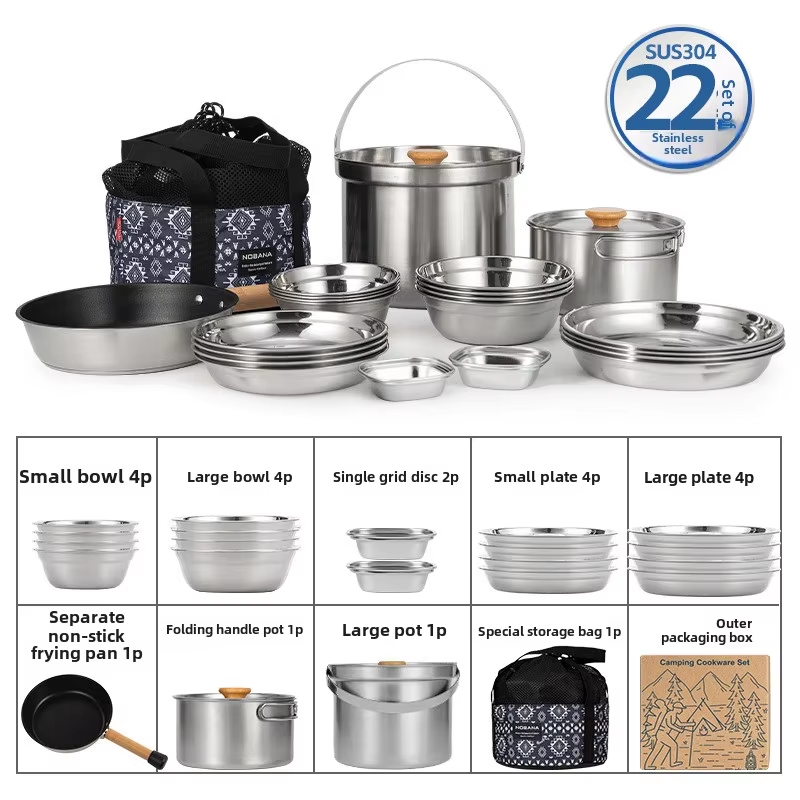 NOBANA Newest Outdoor Stainles - Camping Cooking Hardware recension och pris