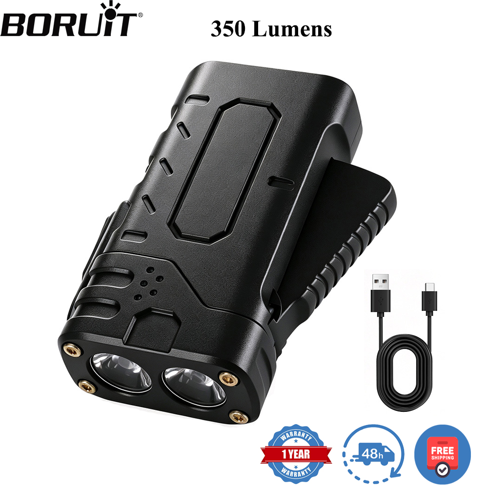 BORUIiT Hand Crank EDC LED Fla - Camping Cooking Fish recension och pris