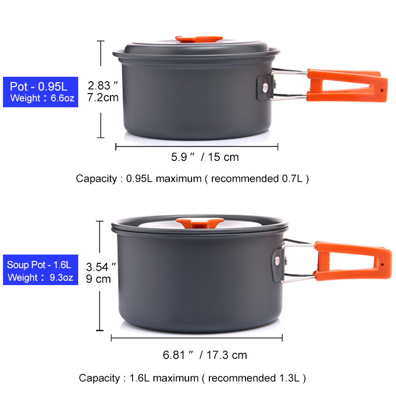 Widesea Camping Outdoor Cookwa - Camping Cooking Hardware recension och pris