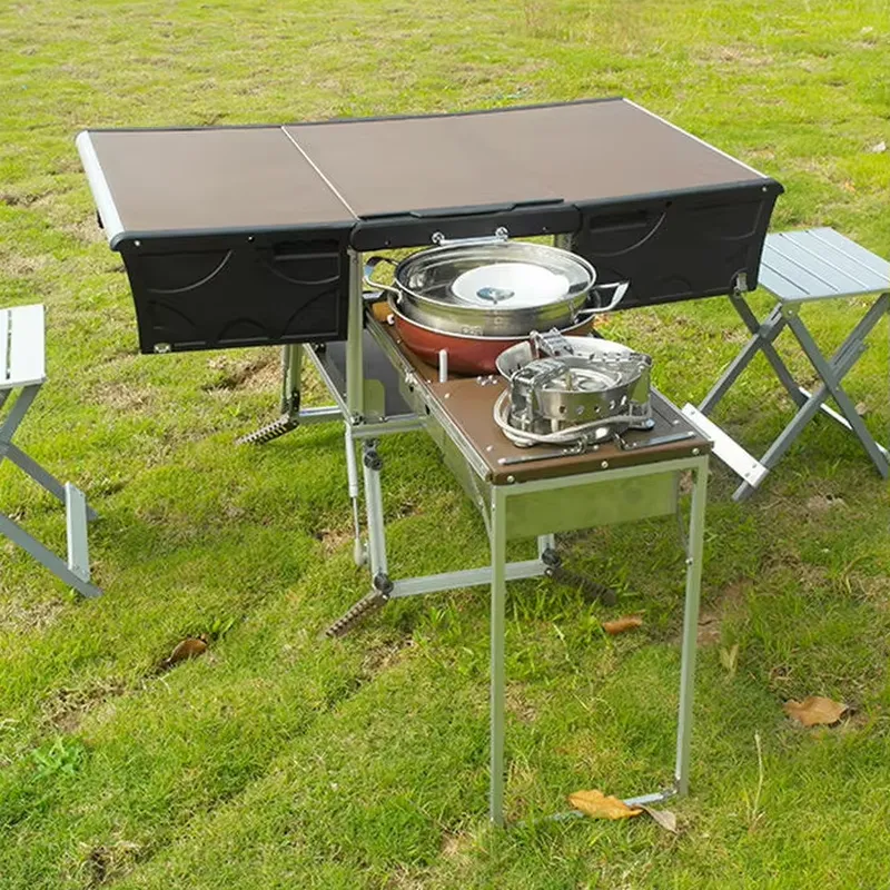 Portable Outdoor Folding Food  - Camping Cooking Dining Set recension och pris