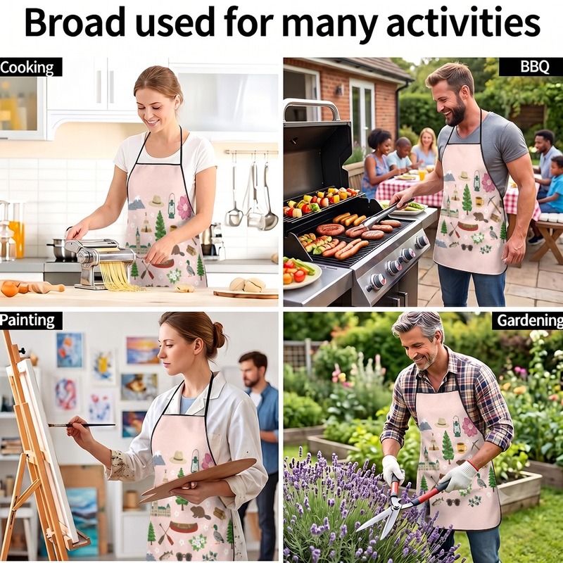 1PC【Apron】2DFlat effect，Printe - Japan Camping Cooking recension och pris
