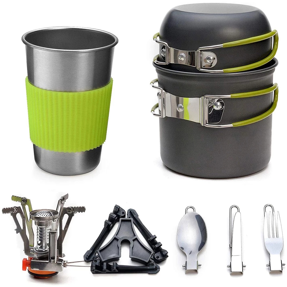Camping Cookware Kit with Stov - Camping Cooking Hardware recension och pris